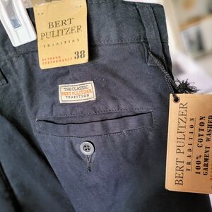 Bert Pulitzer 100% cotton Men's black Shorts, sz 38 - NEW!